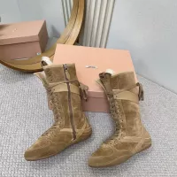 Cheap MIU MIU Boots For Women #1388322 Replica Wholesale [$140.00 USD] [ITEM#1388322] on Replica MIU MIU Boots