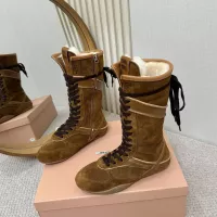 Cheap MIU MIU Boots For Women #1388323 Replica Wholesale [$140.00 USD] [ITEM#1388323] on Replica MIU MIU Boots