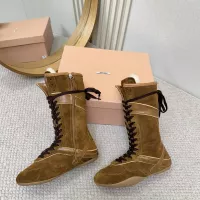Cheap MIU MIU Boots For Women #1388323 Replica Wholesale [$140.00 USD] [ITEM#1388323] on Replica MIU MIU Boots
