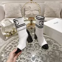 Cheap Chanel Boots For Women #1388371 Replica Wholesale [$112.00 USD] [ITEM#1388371] on Replica Chanel Boots