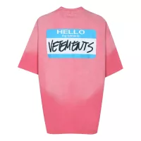 Cheap VETEMENTS T-Shirts Short Sleeved For Unisex #1390234 Replica Wholesale [$40.00 USD] [ITEM#1390234] on Replica VETEMENTS T-Shirts