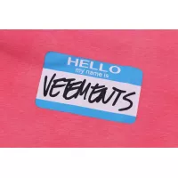 Cheap VETEMENTS T-Shirts Short Sleeved For Unisex #1390234 Replica Wholesale [$40.00 USD] [ITEM#1390234] on Replica VETEMENTS T-Shirts