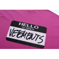 Cheap VETEMENTS T-Shirts Short Sleeved For Unisex #1390244 Replica Wholesale [$40.00 USD] [ITEM#1390244] on Replica VETEMENTS T-Shirts