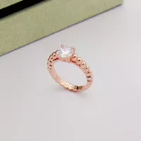 Cheap Van Cleef &amp; Arpels Rings In Rose Gold For Women #1390289 Replica Wholesale [$25.00 USD] [ITEM#1390289] on Replica Van Cleef &amp; Arpels Rings