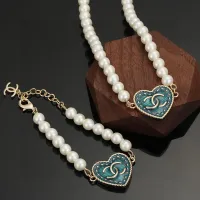 Cheap Chanel Jewelry Set For Women #1390652 Replica Wholesale [$52.00 USD] [ITEM#1390652] on Replica Chanel Jewelry Set