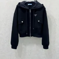 Cheap Prada Jackets Long Sleeved For Women #1390905 Replica Wholesale [$132.00 USD] [ITEM#1390905] on Replica Prada Jackets