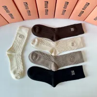 Cheap MIU MIU Socks #1391093 Replica Wholesale [$29.00 USD] [ITEM#1391093] on Replica MIU MIU Socks