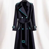 Cheap Burberry Trench Coat Long Sleeved For Women #1391097 Replica Wholesale [$132.00 USD] [ITEM#1391097] on Replica Burberry Trench Coat