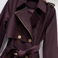 Cheap Burberry Trench Coat Long Sleeved For Women #1391098 Replica Wholesale [$132.00 USD] [ITEM#1391098] on Replica Burberry Trench Coat