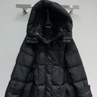 Cheap Prada Down Feather Coat Long Sleeved For Women #1391144 Replica Wholesale [$128.00 USD] [ITEM#1391144] on Replica Prada Down Feather Coat