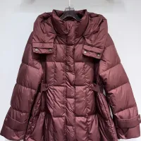 Cheap Prada Down Feather Coat Long Sleeved For Women #1391146 Replica Wholesale [$128.00 USD] [ITEM#1391146] on Replica Prada Down Feather Coat
