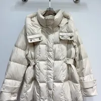 Cheap Prada Down Feather Coat Long Sleeved For Women #1391147 Replica Wholesale [$128.00 USD] [ITEM#1391147] on Replica Prada Down Feather Coat