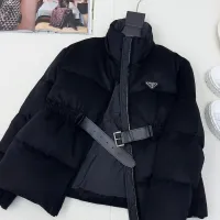 Cheap Prada Down Feather Coat Long Sleeved For Women #1391148 Replica Wholesale [$245.00 USD] [ITEM#1391148] on Replica Prada Down Feather Coat