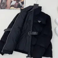 Cheap Prada Down Feather Coat Long Sleeved For Women #1391148 Replica Wholesale [$245.00 USD] [ITEM#1391148] on Replica Prada Down Feather Coat