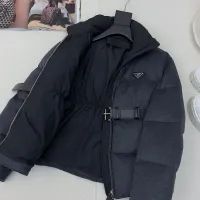 Cheap Prada Down Feather Coat Long Sleeved For Women #1391149 Replica Wholesale [$245.00 USD] [ITEM#1391149] on Replica Prada Down Feather Coat