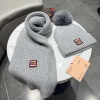 Cheap MIU MIU Hat and Scarf Set #1391477 Replica Wholesale [$64.00 USD] [ITEM#1391477] on Replica MIU MIU Hat and Scarf and Glove Set