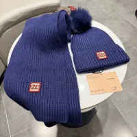 Cheap MIU MIU Hat and Scarf Set #1391478 Replica Wholesale [$64.00 USD] [ITEM#1391478] on Replica MIU MIU Hat and Scarf and Glove Set