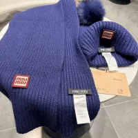 Cheap MIU MIU Hat and Scarf Set #1391478 Replica Wholesale [$64.00 USD] [ITEM#1391478] on Replica MIU MIU Hat and Scarf and Glove Set