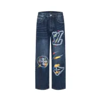 Cheap Louis Vuitton LV Jeans For Unisex #1391529 Replica Wholesale [$80.00 USD] [ITEM#1391529] on Replica Louis Vuitton LV Jeans
