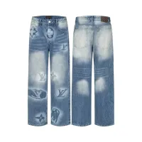 Cheap Louis Vuitton LV Jeans For Unisex #1391537 Replica Wholesale [$80.00 USD] [ITEM#1391537] on Replica Louis Vuitton LV Jeans