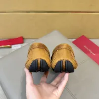 Cheap Salvatore Ferragamo Leather Shoes For Men #1391720 Replica Wholesale [$96.00 USD] [ITEM#1391720] on Replica Salvatore Ferragamo Leather Shoes