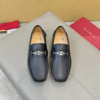 Cheap Salvatore Ferragamo Leather Shoes For Men #1391727 Replica Wholesale [$96.00 USD] [ITEM#1391727] on Replica Salvatore Ferragamo Leather Shoes