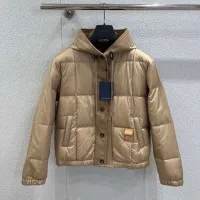 Cheap Louis Vuitton LV Down Feather Coat Long Sleeved For Women #1391738 Replica Wholesale [$180.00 USD] [ITEM#1391738] on Replica Louis Vuitton LV Down Feather Coat