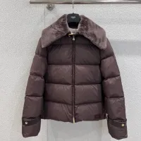 Cheap Fendi Down Feather Coat Long Sleeved For Women #1391741 Replica Wholesale [$290.91 USD] [ITEM#1391741] on Replica Fendi Down Feather Coat