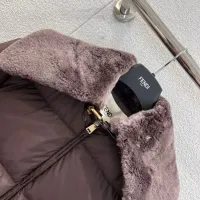 Cheap Fendi Down Feather Coat Long Sleeved For Women #1391741 Replica Wholesale [$290.91 USD] [ITEM#1391741] on Replica Fendi Down Feather Coat