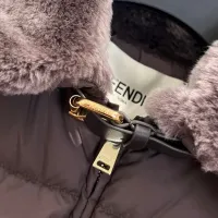 Cheap Fendi Down Feather Coat Long Sleeved For Women #1391741 Replica Wholesale [$290.91 USD] [ITEM#1391741] on Replica Fendi Down Feather Coat