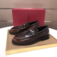 Cheap Salvatore Ferragamo Leather Shoes For Men #1391771 Replica Wholesale [$100.00 USD] [ITEM#1391771] on Replica Salvatore Ferragamo Leather Shoes