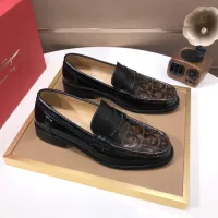 Cheap Salvatore Ferragamo Leather Shoes For Men #1391783 Replica Wholesale [$105.00 USD] [ITEM#1391783] on Replica Salvatore Ferragamo Leather Shoes