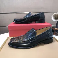 Cheap Salvatore Ferragamo Leather Shoes For Men #1391783 Replica Wholesale [$105.00 USD] [ITEM#1391783] on Replica Salvatore Ferragamo Leather Shoes