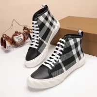 Cheap Burberry High Tops Shoes For Men #1391796 Replica Wholesale [$76.00 USD] [ITEM#1391796] on Replica Burberry High Tops Shoes
