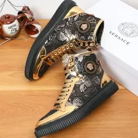 Cheap Versace High Tops Shoes For Men #1391804 Replica Wholesale [$76.00 USD] [ITEM#1391804] on Replica Versace High Tops Shoes