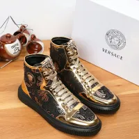 Cheap Versace High Tops Shoes For Men #1391804 Replica Wholesale [$76.00 USD] [ITEM#1391804] on Replica Versace High Tops Shoes