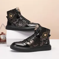 Cheap Versace High Tops Shoes For Men #1391805 Replica Wholesale [$76.00 USD] [ITEM#1391805] on Replica Versace High Tops Shoes