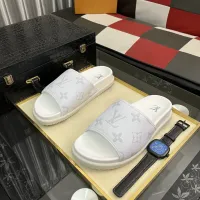 Cheap Louis Vuitton Slippers For Men #1392027 Replica Wholesale [$64.00 USD] [ITEM#1392027] on Replica Louis Vuitton Slippers