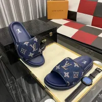 Cheap Louis Vuitton Slippers For Men #1392032 Replica Wholesale [$64.00 USD] [ITEM#1392032] on Replica Louis Vuitton Slippers