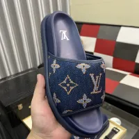 Cheap Louis Vuitton Slippers For Men #1392032 Replica Wholesale [$64.00 USD] [ITEM#1392032] on Replica Louis Vuitton Slippers