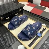 Cheap Louis Vuitton Slippers For Men #1392034 Replica Wholesale [$64.00 USD] [ITEM#1392034] on Replica Louis Vuitton Slippers