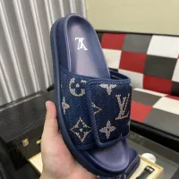 Cheap Louis Vuitton Slippers For Men #1392034 Replica Wholesale [$64.00 USD] [ITEM#1392034] on Replica Louis Vuitton Slippers