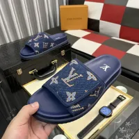 Cheap Louis Vuitton Slippers For Men #1392034 Replica Wholesale [$64.00 USD] [ITEM#1392034] on Replica Louis Vuitton Slippers