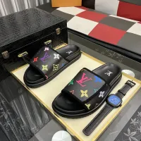 Cheap Louis Vuitton Slippers For Men #1392037 Replica Wholesale [$64.00 USD] [ITEM#1392037] on Replica Louis Vuitton Slippers