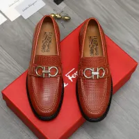 Cheap Salvatore Ferragamo Leather Shoes For Men #1392088 Replica Wholesale [$85.00 USD] [ITEM#1392088] on Replica Salvatore Ferragamo Leather Shoes