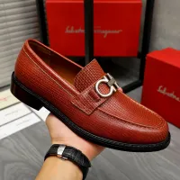 Cheap Salvatore Ferragamo Leather Shoes For Men #1392088 Replica Wholesale [$85.00 USD] [ITEM#1392088] on Replica Salvatore Ferragamo Leather Shoes