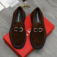 Cheap Salvatore Ferragamo Leather Shoes For Men #1392097 Replica Wholesale [$112.00 USD] [ITEM#1392097] on Replica Salvatore Ferragamo Leather Shoes