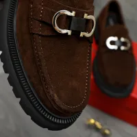 Cheap Salvatore Ferragamo Leather Shoes For Men #1392097 Replica Wholesale [$112.00 USD] [ITEM#1392097] on Replica Salvatore Ferragamo Leather Shoes
