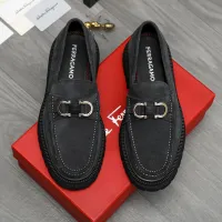 Cheap Salvatore Ferragamo Leather Shoes For Men #1392098 Replica Wholesale [$112.00 USD] [ITEM#1392098] on Replica Salvatore Ferragamo Leather Shoes