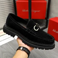 Cheap Salvatore Ferragamo Leather Shoes For Men #1392100 Replica Wholesale [$112.00 USD] [ITEM#1392100] on Replica Salvatore Ferragamo Leather Shoes